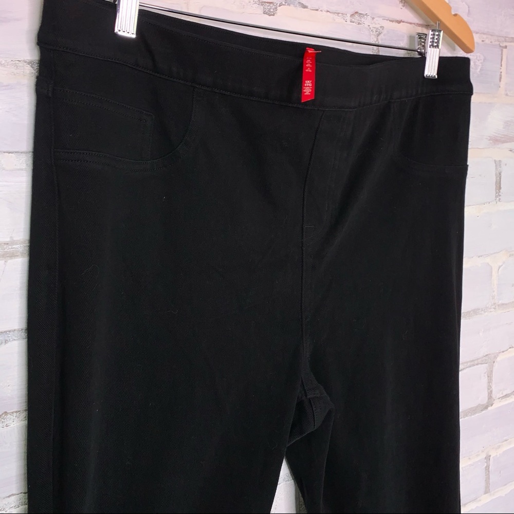 SPANX | Jean ish Black Knit Denim Leggings plus size 1X - Picture 6 of 10